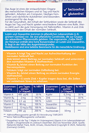 Eye Extra Dag + Nacht Capsules 30 stuks, 16,2 g