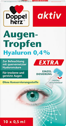 Augen-Tropfen Hyaluron 0,4% Extra (10x0,5ml), 10 St