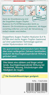 Augen-Tropfen Hyaluron 0,4% Extra (10x0,5ml), 10 St