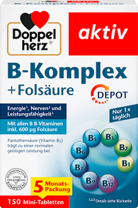 B-Complex + Foliumzuur Depot Mini Tabletten 150 stuks, 45,8 g