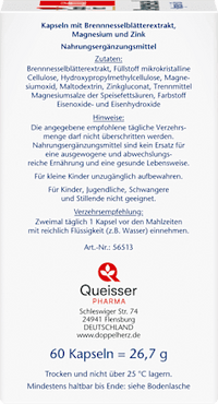 Brennnessel Kapseln 60 St, 26,7 g