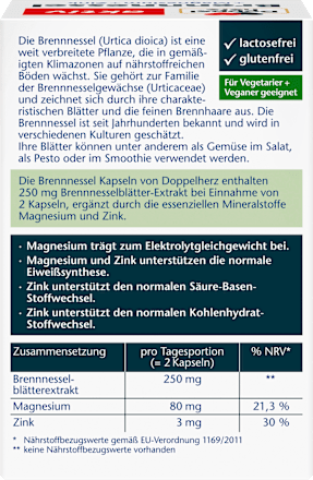 Brennnessel Kapseln 60 St, 26,7 g