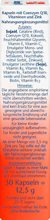 Co-enzym Q 10 + B-vitamines capsules 30 stuks, 12,5 g