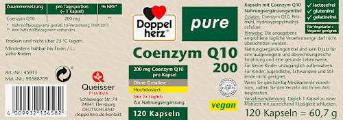 Co-enzym Q10 capsules 120 stuks, 60,7 g