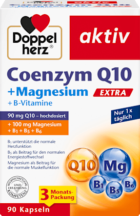 Co-enzym Q10 + Magnesium Capsules 90 stuks, 69,7 g