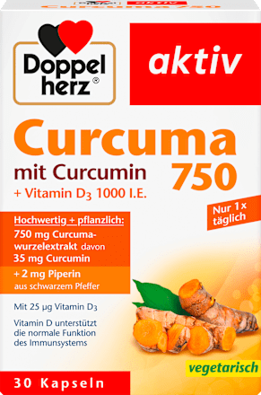 Curcuma 750 capsules 30 stuks, 26,7 g