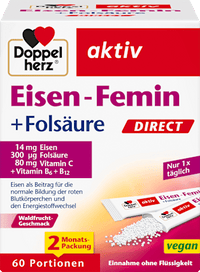 IJzeren vrouwelijke zakjes 60 stuks, 66 g