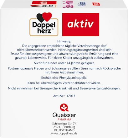 IJzeren vrouwelijke zakjes 60 stuks, 66 g