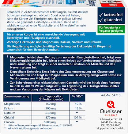 Electrolyte Extra Portie Zakjes 20 stuks, 110 g