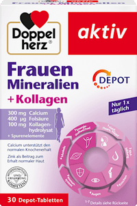 Mineralen + collageentabletten voor vrouwen 30 stuks, 51 g