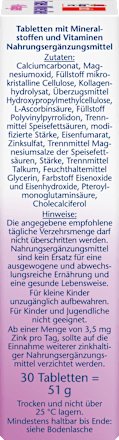 Mineralen + collageentabletten voor vrouwen 30 stuks, 51 g