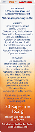 Ginseng Kapseln 30 St., 16,2 g