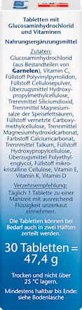 Glucosamine 1200 tabletten 30 stuks, 47,4 g