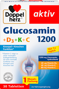 Glucosamine 1200 tabletten 30 stuks, 47,4 g