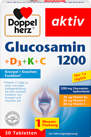 Glucosamine 1200 tabletten 30 stuks, 47,4 g
