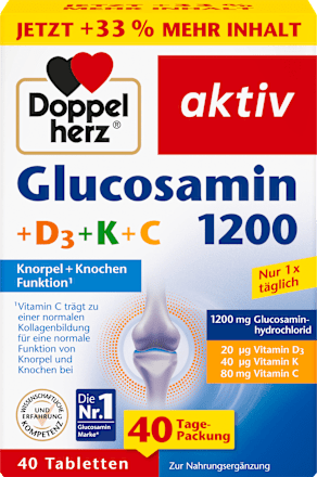 Glucosamin 1200 Tabletten 40 St, 63,2 g