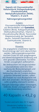 Glucosamine 1600 Collageen MSM Vitamine C Capsules 40 stuks, 45,2 g