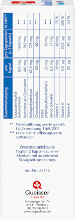 Glucosamin 1650 Kapseln 100 St, 113 g
