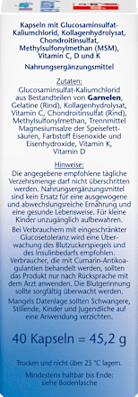 Glucosamin 1650 Kapseln 40 St, 45,2 g