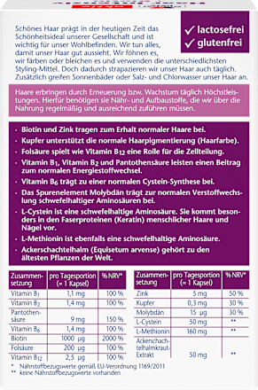Haar Intensiv + Biotin Kapseln 30 St, 17,4 g