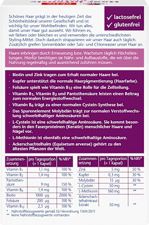 Haar Intensief + Biotine Capsules 30 stuks, 17,4 g