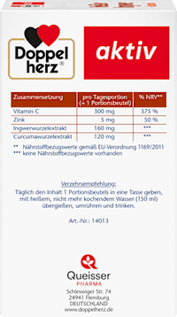 Heißer Ingwer + Kurkuma Heißgetränk (10 Stück), vegan, 100 g