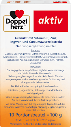Heißer Ingwer + Kurkuma Heißgetränk (10 Stück), vegan, 100 g