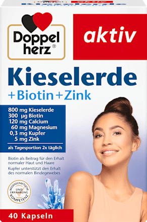 Kieselerde + Biotin + Zink Kapseln 40 St, 38 g