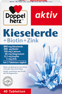 Kieselerde + Biotin + Zink Tabletten 40 St., 51,6 g Doppelherz