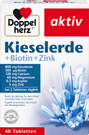 Kieselerde + Biotin + Zink Tabletten 40 St., 51,6 g Doppelherz