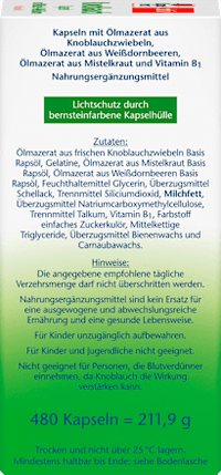 Knoflookcapsules 480 stuks, 211,9 g