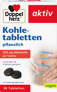 Houtskooltabletten 30 stuks, 15,1 g