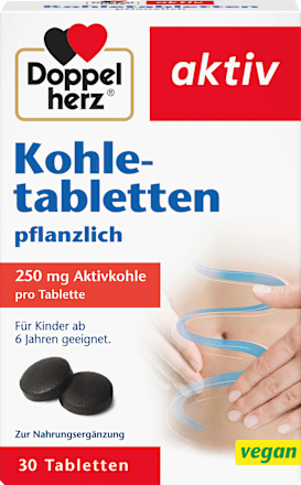 Houtskooltabletten 30 stuks, 15,1 g