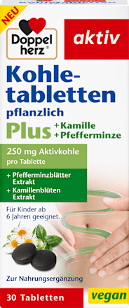 Kohletabletten pflanzlich 30 St, 16,5 g