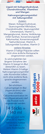 Kollagen 5000 Liquid 14 Sticks, 140 ml