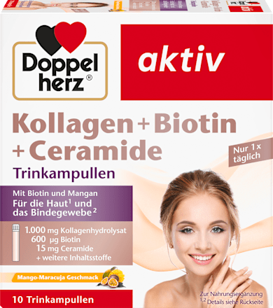 Kollagen + Biotin + Ceramide Trinkampullen 10 St, 250 ml