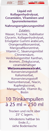 Collageen + Biotine + Ceramide drinkampullen 10 stuks, 250 ml