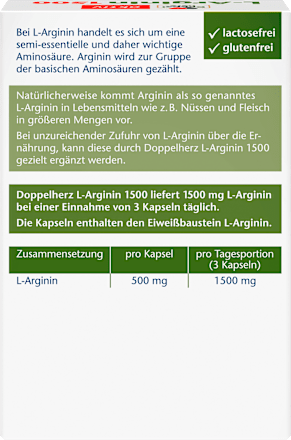 L-Arginin Kapseln, 30 St, 18,6 g