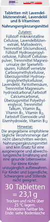 Lavendel Tabletten 30 St., 23,1 g