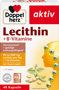Lecithine + B-vitamines capsules 40 stuks, 41,6 g