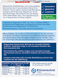Magnesium 400 + Vitamine B6 + B12 + Folsäure Direktgranulat 20 St., 24 g