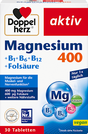 Magnesium 400mg tabletten 30 stuks, 38,9 g