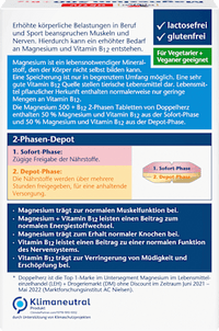 Magnesium 500 + B12 2-fasen depottabletten 30 stuks, 51 g