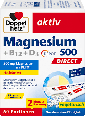 Magnesium 500 Direct Zakjes 60 stuks, 96 g