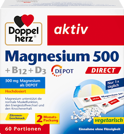 Magnesium 500 Direkt Beutel 60 St, 96 g