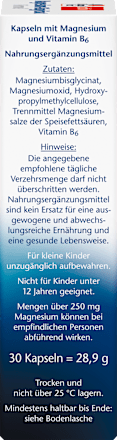 Magnesium Bisglycinat Kapseln 30 St, 28,9 g