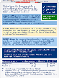 Magnesium Intense 600 + D3 Beutel 20 St, 36 g