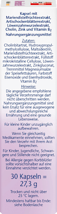Mariendistel + Artischocke & Löwenzahn Kapseln 30 St, 27,3 g