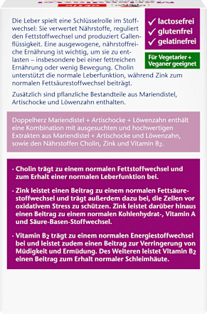 Mariendistel + Artischocke & Löwenzahn Kapseln 30 St, 27,3 g