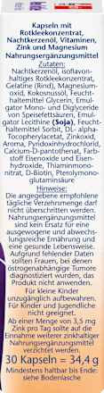 Meno Rode klaver + teunisbloemolie + biotine capsules 30 stuks, 34,4 g